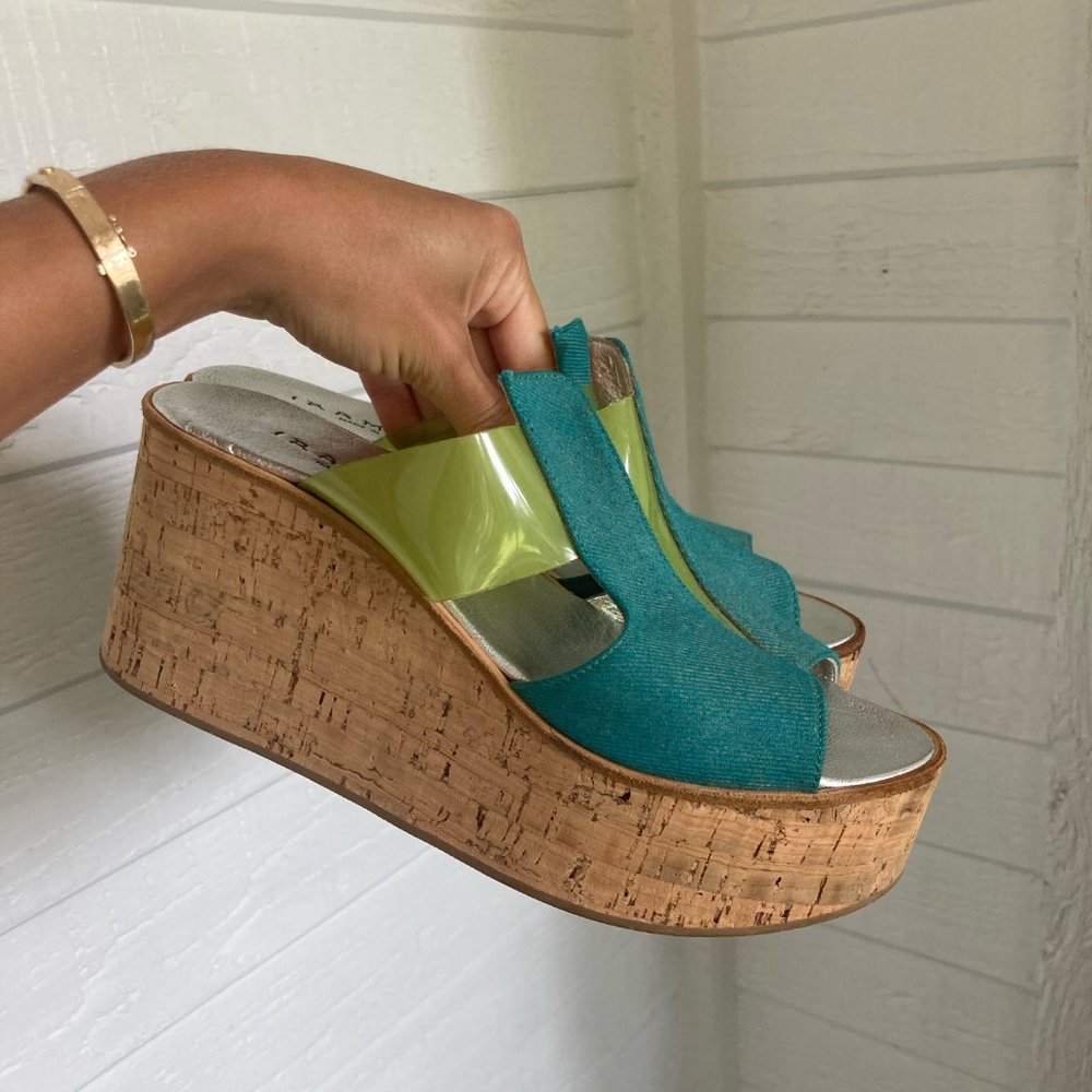 Rare Vintage Italian Platform Sandals 36